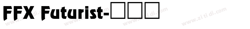 FFX Futurist字体转换